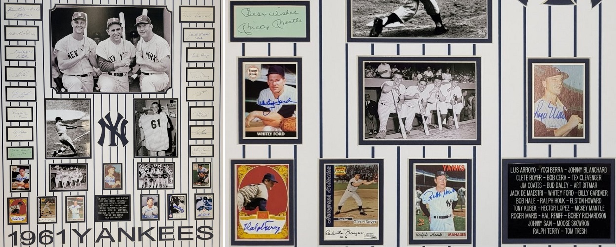 1961 New York Yankees Signature Collage.