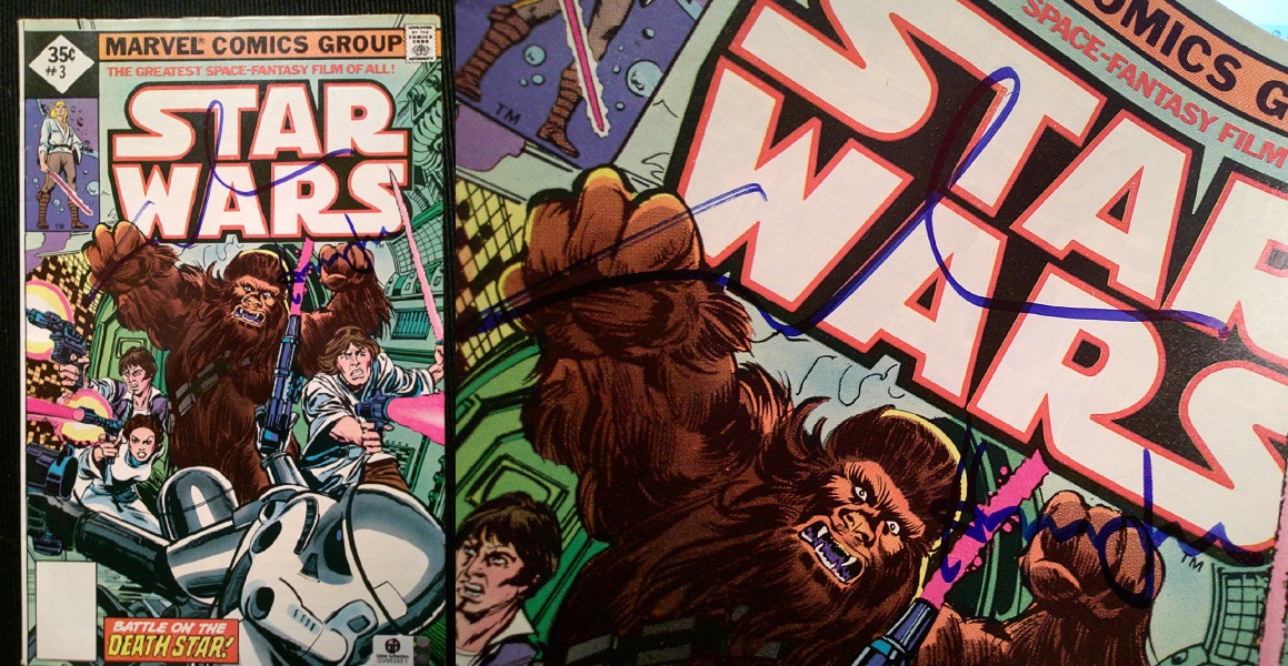 George Lucas / Harrison Ford Signed Star Wars Comic Book.